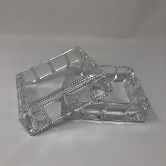 Lead Crystal Keepsake Trinket Jewelry Box Avon 1999 Perceive France NOS NEW NIB - Picture 4 of 11